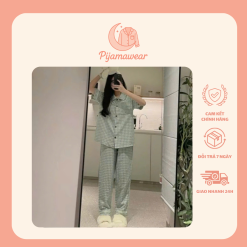 Bộ đồ ngủ pijama tay ngắn quần dài