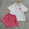 Đồ Ngủ Pijama Mặc Cho Nữ Cộc Đùi Thường Mặc Nhà Chất Đũi