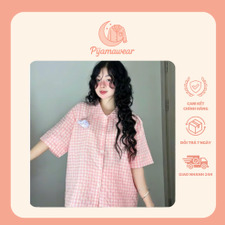 Bộ Đồ Ngủ Pijama Chất Xốp Dáng Dài Họa Tiết Kẻ Ô Vuông