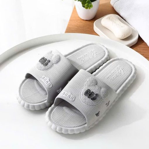 Dép Đi Trong Nhà Nam Nữ Hi Bear Chống Trơn Trượt Nhiều Màu Sắc