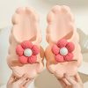 Dép Đi Trong Nhà Bánh Mì Quai Ngang Đế Cao Su Mềm Thiết Kế Hình Hoa Xinh Xắn Siêu Êm Chân Chống Trơn Trượt