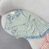 Set Pijama Cổ Bèo Tiểu Thư Chất Mềm Mát Đũi Cotton Dễ Thương