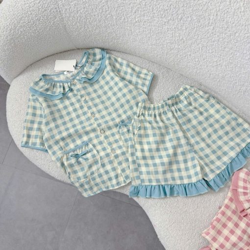 Set Pijama Cổ Bèo Tiểu Thư Chất Mềm Mát Đũi Cotton Dễ Thương