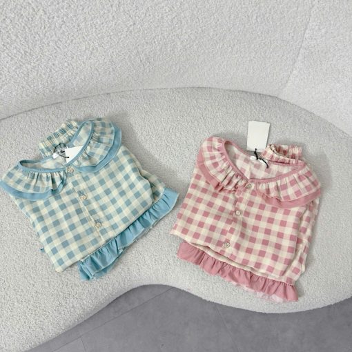 Set Pijama Cổ Bèo Tiểu Thư Chất Mềm Mát Đũi Cotton Dễ Thương