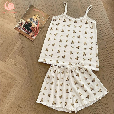 Top Mẫu Đồ Ngủ Hai Dây Hot Trend Khiến Nàng Say Mê Từ Cái Nhìn Đầu Tiên Bộ ngủ hai dây ren