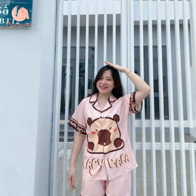 Mặc đẹp tại nhà với pijama nữ – Nâng cấp phong cách sống chill Pijama lụa trơn