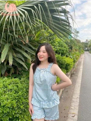 Bộ Ngủ Hai Dây Cotton - Ý Tưởng Cho Giấc Ngủ Mát Lành Bộ ngủ hai dây cotton
